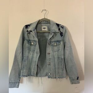 Flower Details Jean Jacket